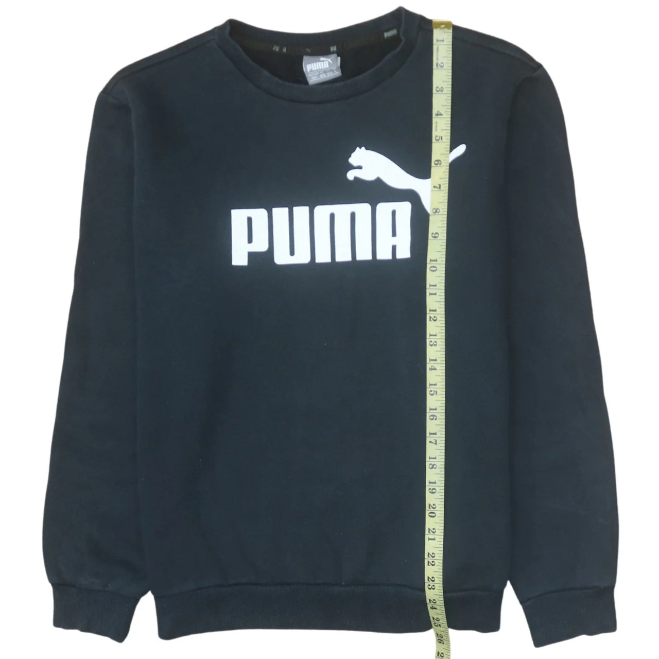 Puma Men's Black Crew Neck Pullover Sweatshirt M - Image 3