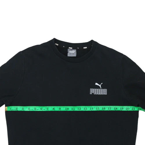 Puma Men's Black Crew Neck Pullover Sweatshirt M - Image 3