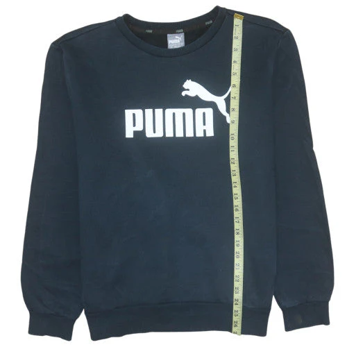 Puma Mens Black Crew Neck Pullover Sweatshirt Size L - Image 3
