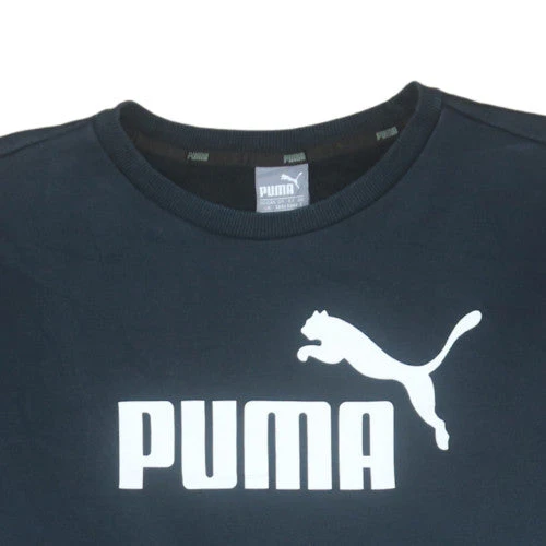 Puma Mens Black Crew Neck Pullover Sweatshirt Size L - Image 7