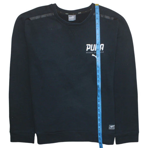 Puma Men's Black Crew Neck Pullover Sweatshirt Size L - Image 2