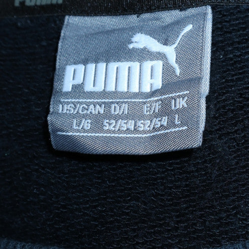 Puma Men's Black Crew Neck Pullover Sweatshirt Size L - Image 6
