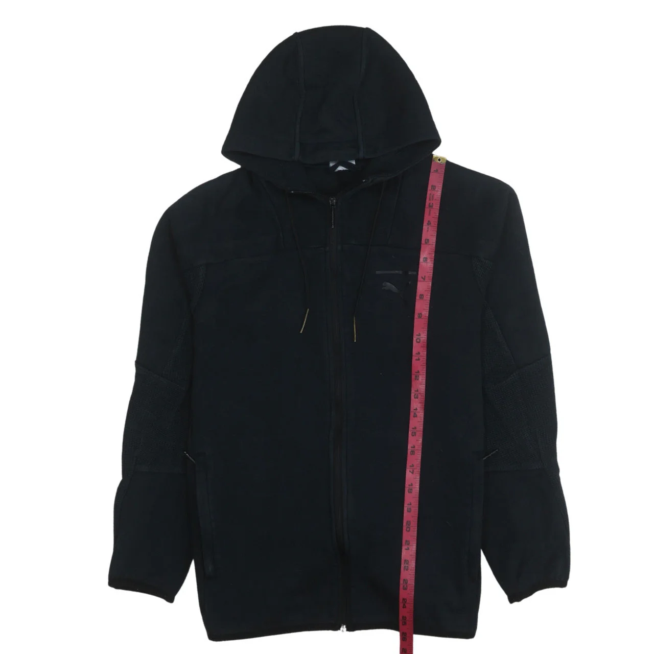 Puma Men's Black Full Zip Hoodie Size S Fleece Sportswear - Image 2