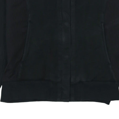 Puma Men's Black Hooded Bomber Jacket Size M Cotton Blend - Image 7
