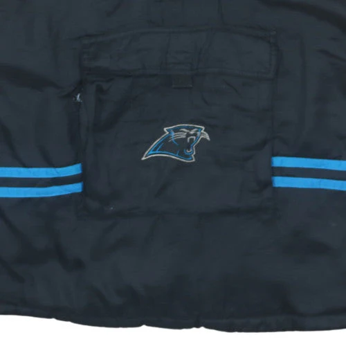 Puma Mens Black Hooded Sleeveless Jacket XL Nylon Lined Panthers NFL - Image 6