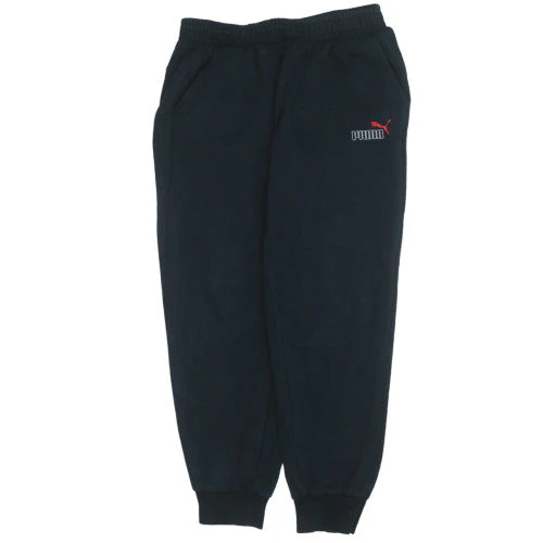 Puma Men's Black Jogger Sweatpants L Fleece Activewear Trousers