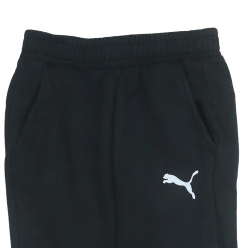 Puma Men's Black Jogger Sweatpants S Regular Fleece Activewear - Image 6