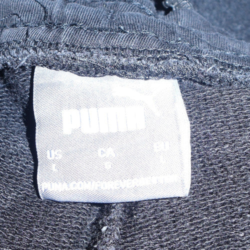 Puma Men's Black Jogger Trousers L Regular Fit Fleece Activewear - Image 6
