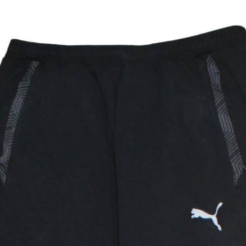 Puma Men's Black Jogger Trousers L Regular Fit Fleece Activewear - Image 8