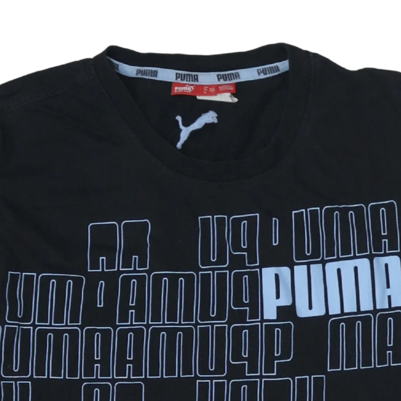 Puma Men's Black Large Graphic Print Sports T-Shirt - Image 8