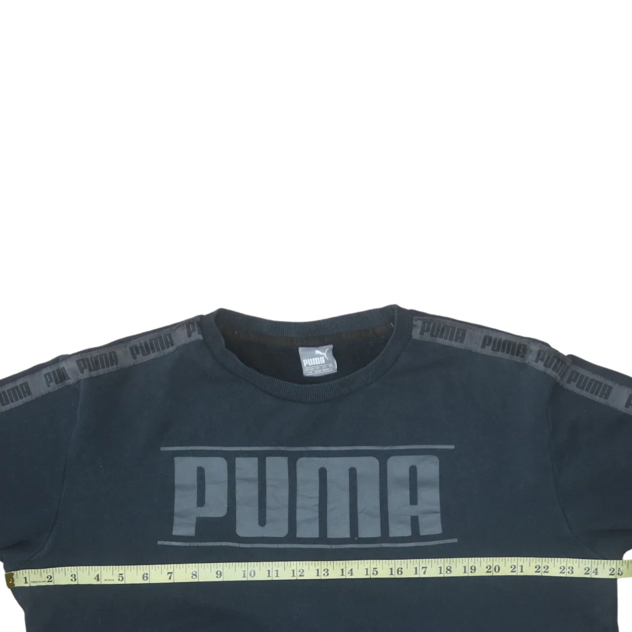 Puma Men's Black Logo Pullover Sweatshirt Size L - Image 2