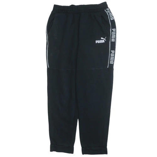 Puma Men's Black M Fleece Sweatpants Regular Fit Sports Trousers