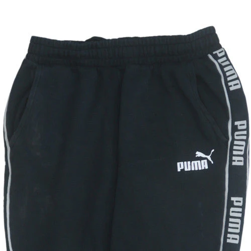 Puma Men's Black M Fleece Sweatpants Regular Fit Sports Trousers - Image 7