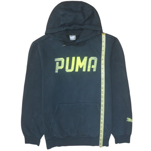 Puma Men's Black M Pullover Hoodie with Logo Print - Image 3
