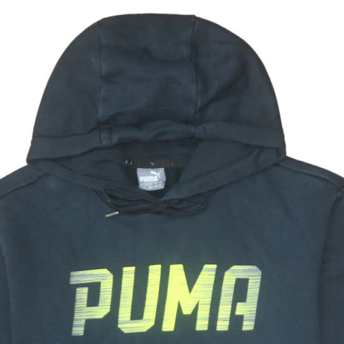 Puma Men's Black M Pullover Hoodie with Logo Print - Image 7