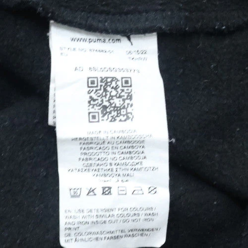 Puma Mens Black Medium Pullover Hoodie with Logo Sportswear Style - Image 5