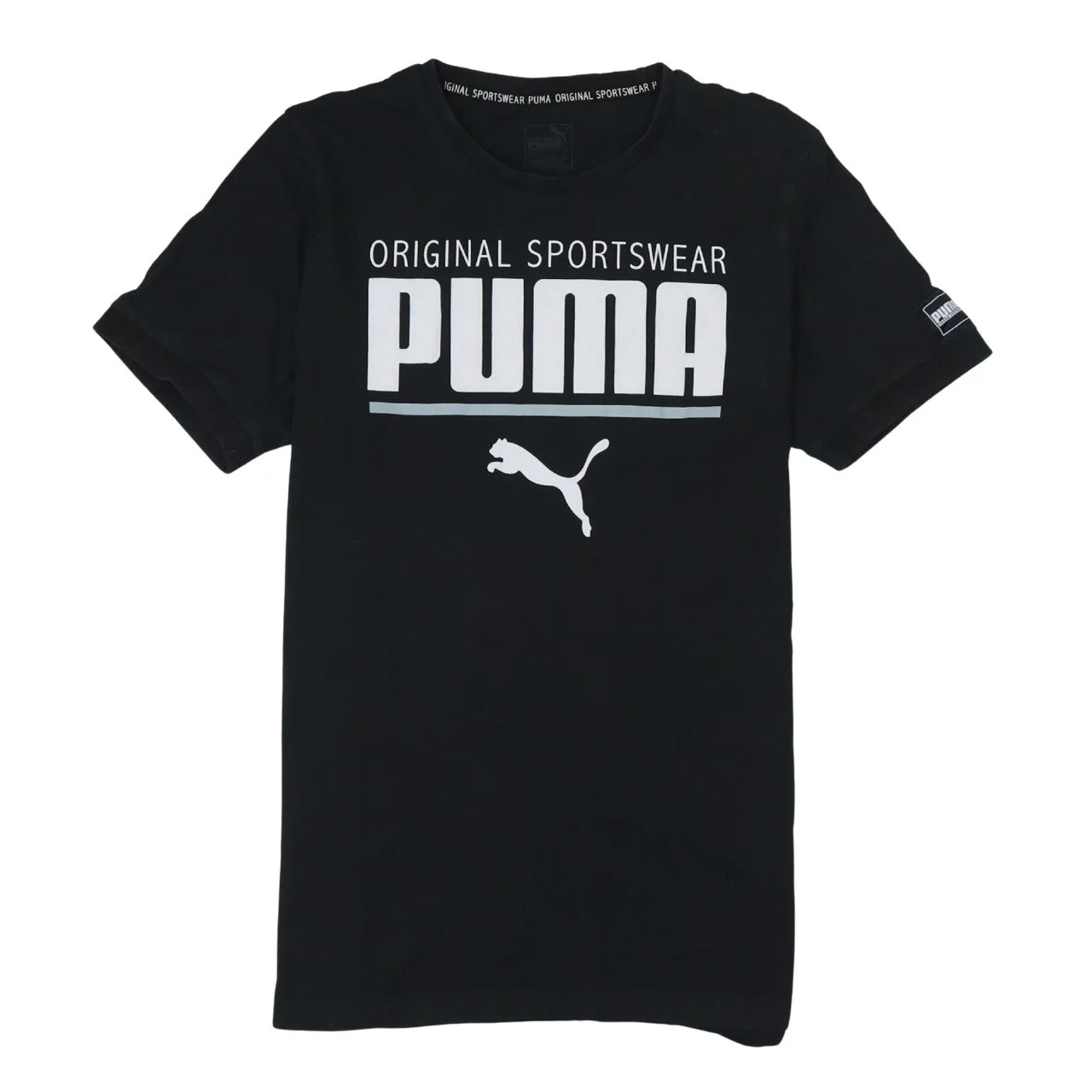 Puma Men's Black Original Sportswear Graphic T-Shirt Size M