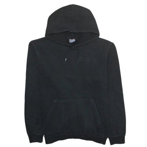 Puma Men's Black Pullover Hoodie L Fleece Regular Fit Sportswear