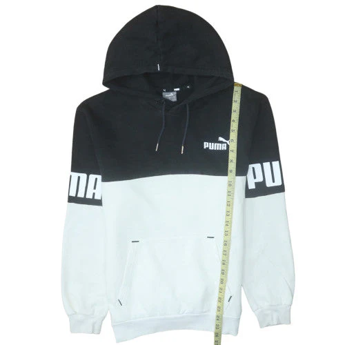 Puma Mens Black Pullover Hoodie L Sports Graphic Fleece - Image 3
