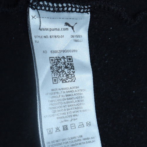 Puma Men's Black Pullover Hoodie M Regular Fit Fleece Sweatshirt - Image 6