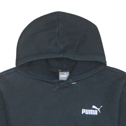 Puma Mens Black Pullover Hoodie Regular Fit Size M Sports Fleece - Image 8