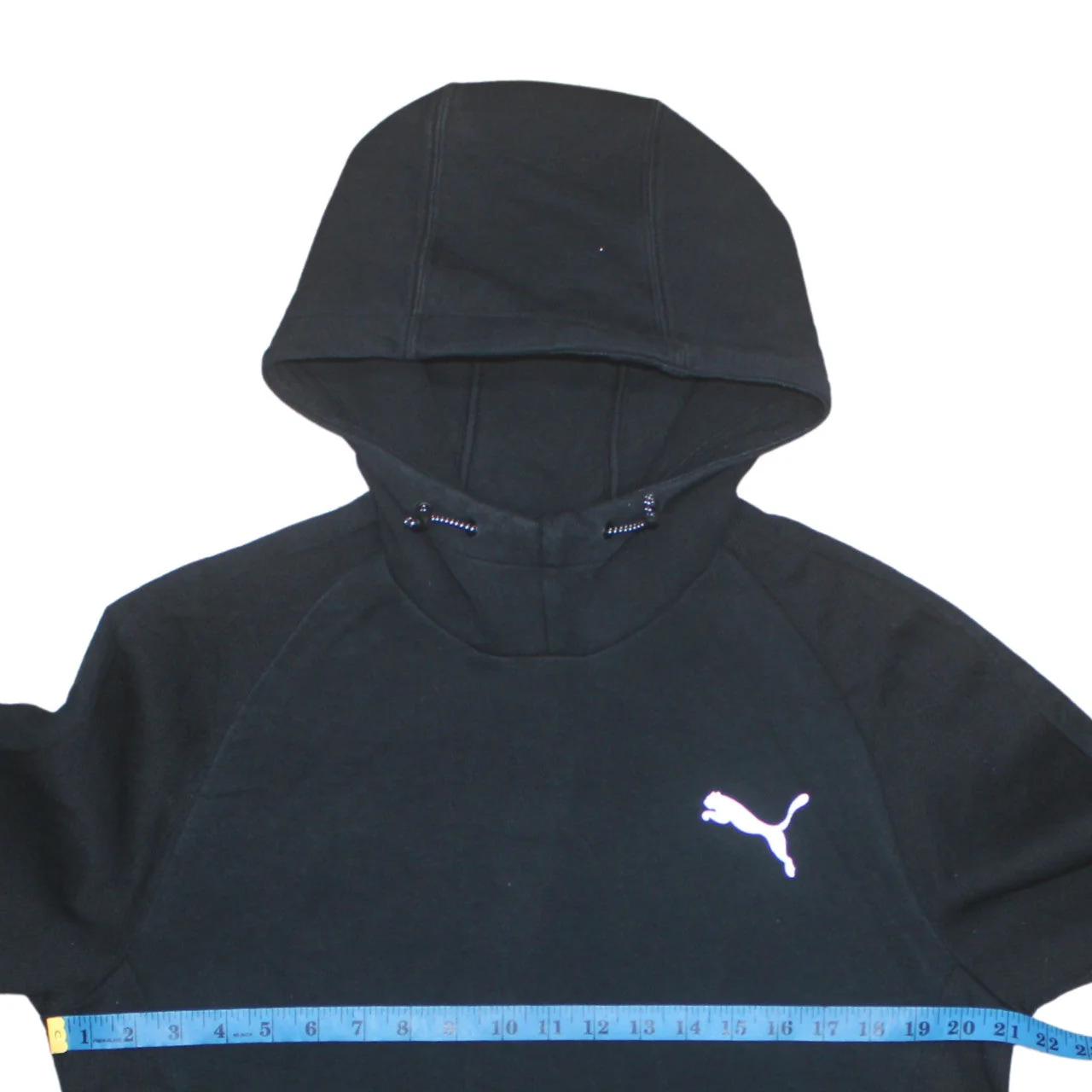 Puma Mens Black Pullover Hoodie Size L Sports Fleece Sweatshirt - Image 3