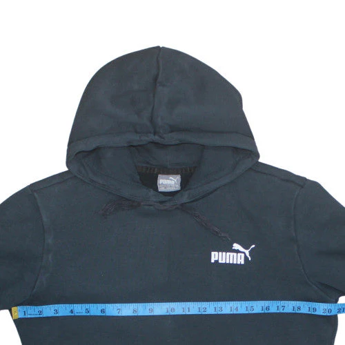 Puma Men's Black Pullover Hoodie Size S Fleece Sportswear - Image 3