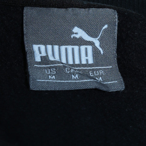 Puma Men's Black Pullover Sweatshirt M Crew Neck Fleece Sportswear - Image 5