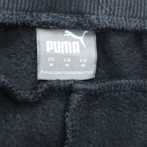 Puma Men's Black Regular Fit Fleece Sweatpants M - Image 5
