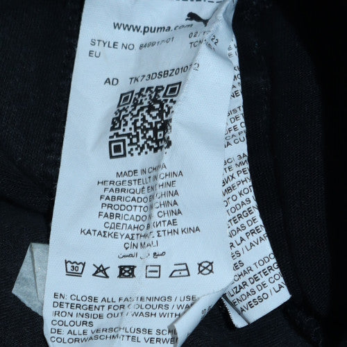 Puma Men's Black Slim Fit Jogger Trousers Size S - Image 6
