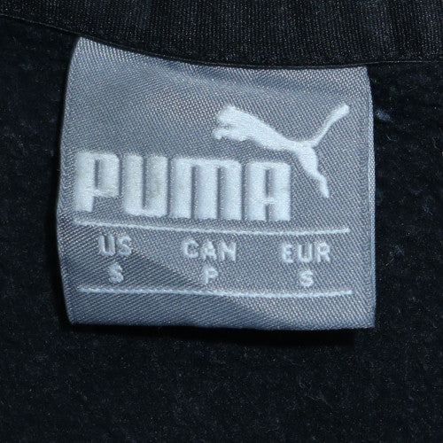 Puma Mens Black Small Crew Neck Pullover Sweatshirt Logo Classic - Image 6