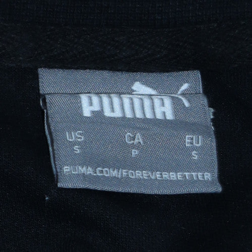 Puma Men's Black Small Fleece Pullover Sweatshirt Regular Fit - Image 5