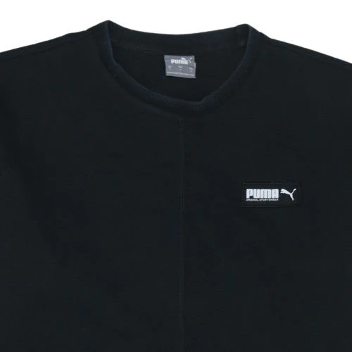Puma Men's Black Small Fleece Pullover Sweatshirt Regular Fit - Image 7