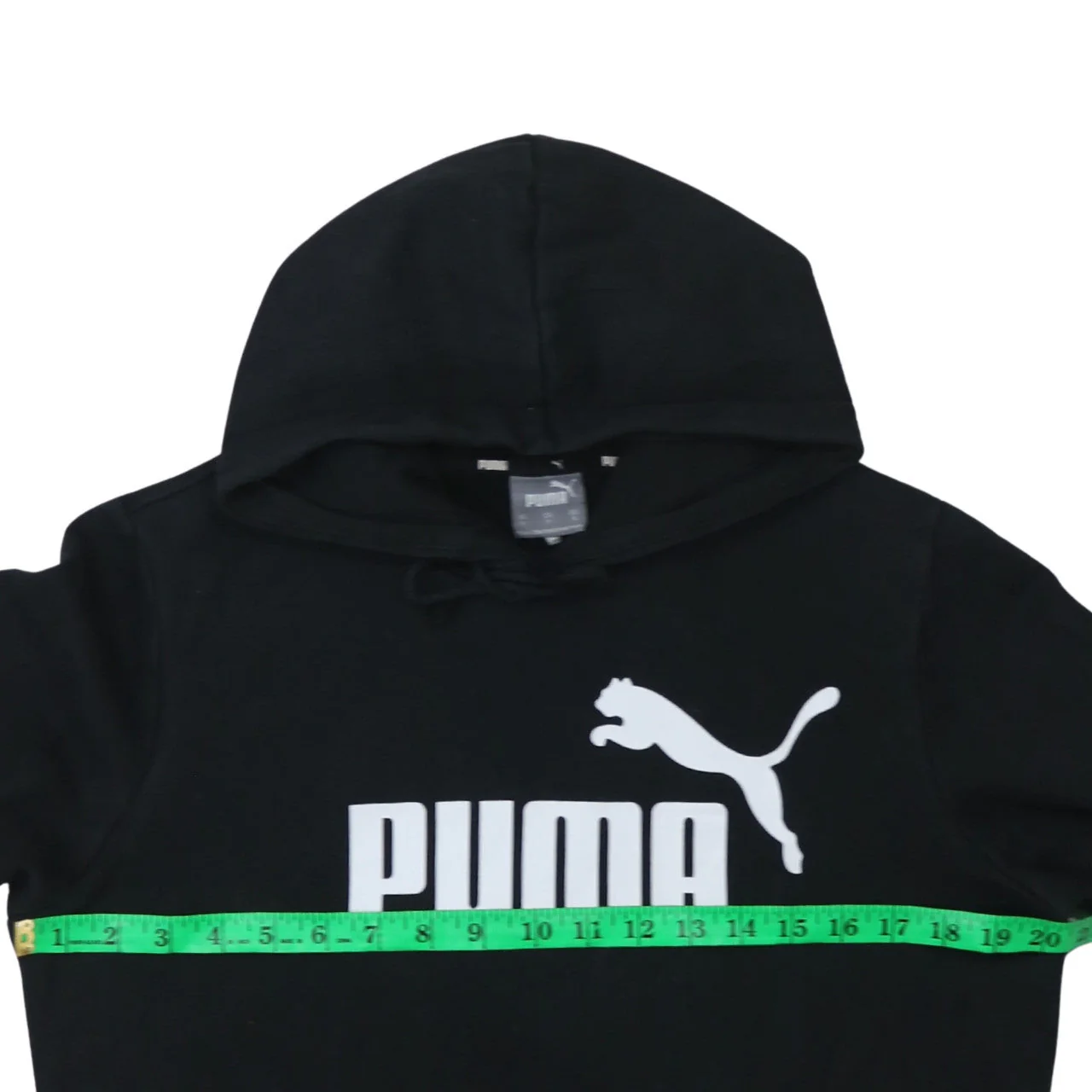 Puma Men's Black Small Pullover Hoodie Fleece Sweatshirt - Image 3