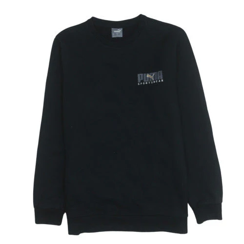 Puma Men's Black XL Crew Neck Pullover Sweatshirt Sportswear Fleece