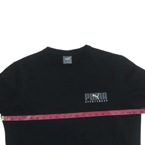 Puma Men's Black XL Crew Neck Pullover Sweatshirt Sportswear Fleece - Image 2