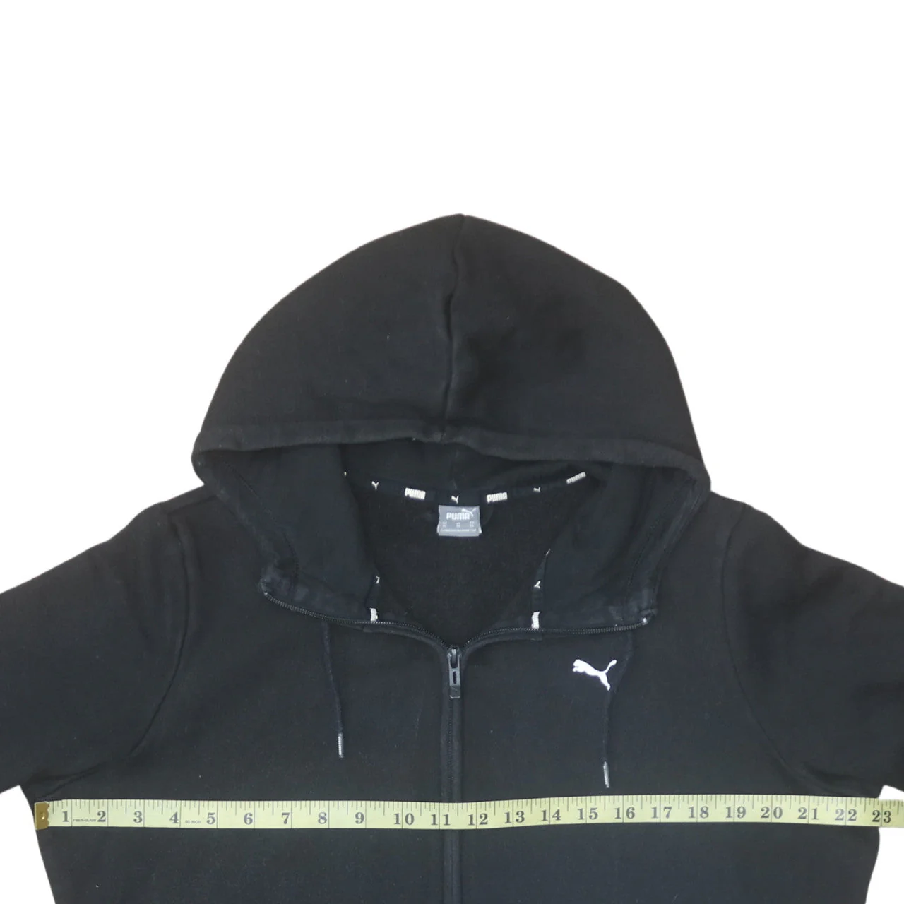 Puma Mens Black XL Full Zip Fleece Hoodie Sweatshirt - Image 3