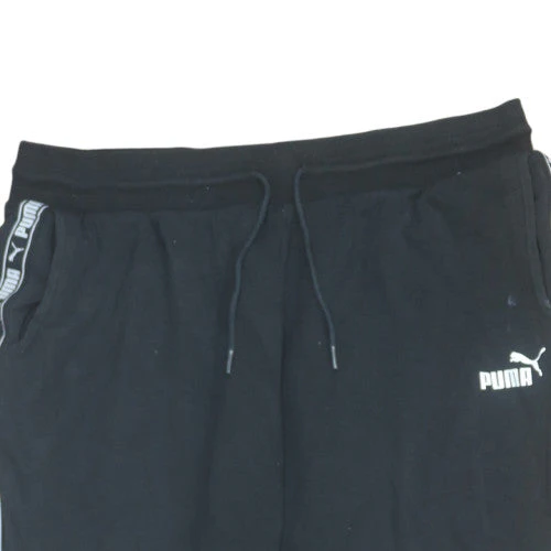 Puma Mens Black XL Jogger Trousers with Logo Tape Trim - Image 8