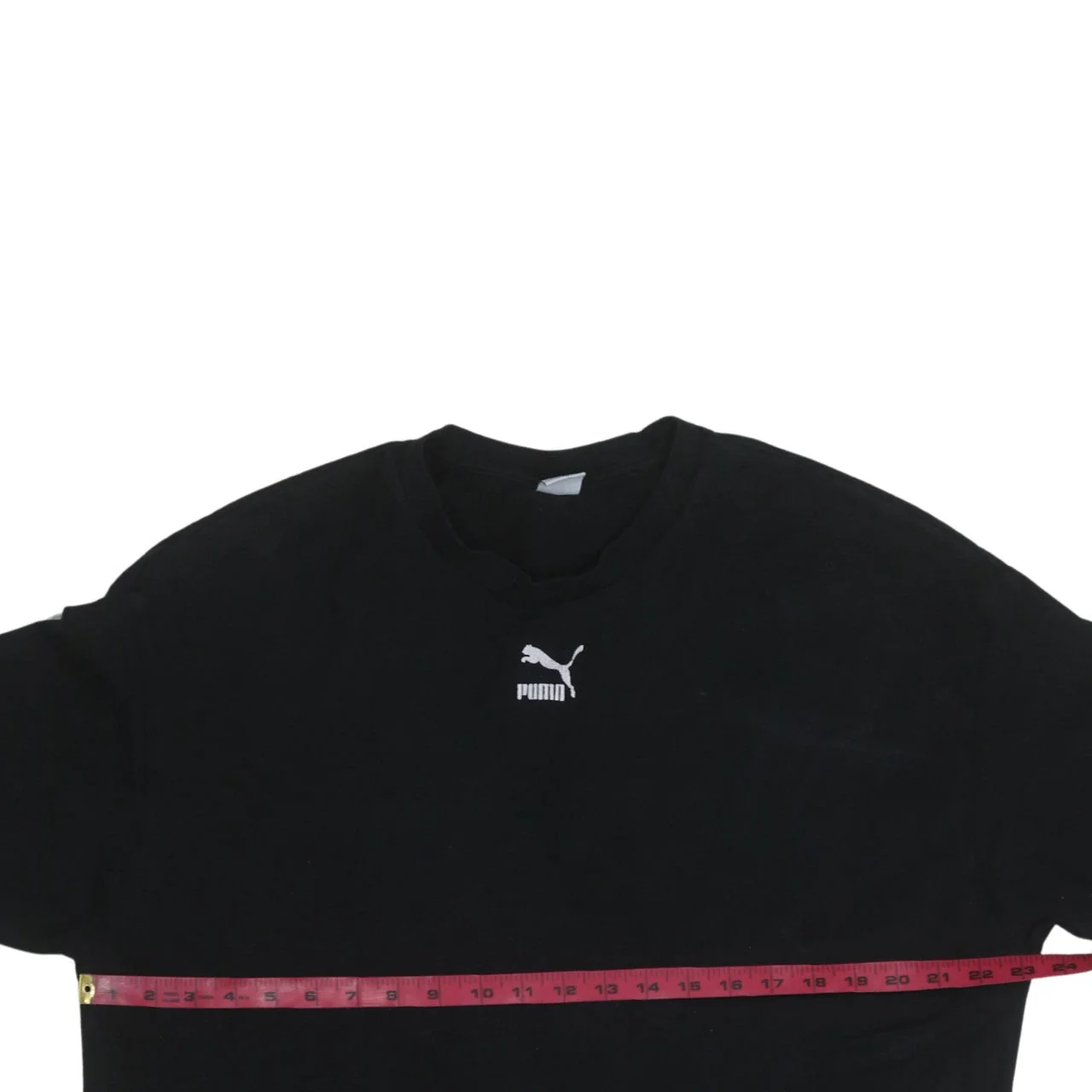 Puma Men's Black XS Crew Neck Short Sleeve Cotton T-Shirt - Image 3