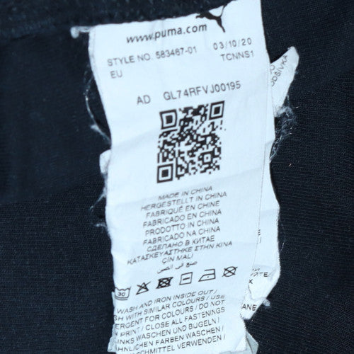 Puma Men's Black XS Full Zip Sports Hoodie Fleece - Image 6