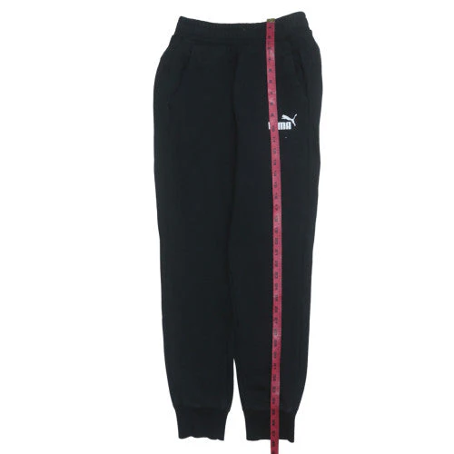 Puma Men's Black XS Jogger Sweatpants Fleece Elastic Waist Trousers - Image 2
