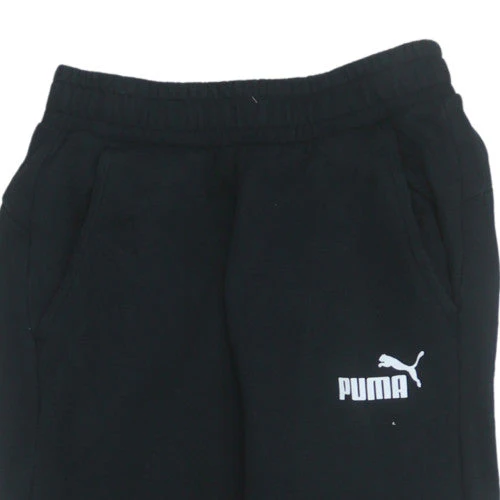 Puma Men's Black XS Jogger Sweatpants Fleece Elastic Waist Trousers - Image 8