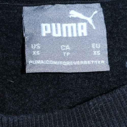 Puma Mens Black XS Regular Fit Crew Neck Fleece Sweatshirt - Image 6