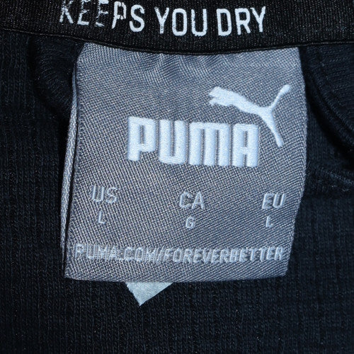 Puma Men's Blue & Black Full Zip Hoodie Size L - Image 5