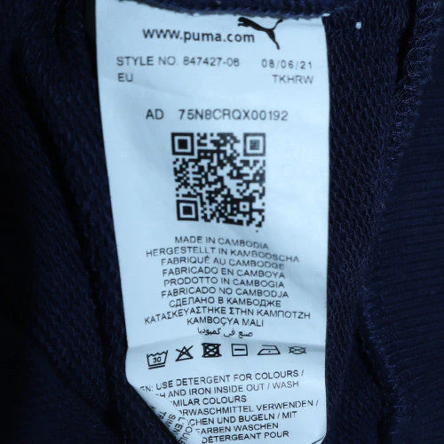 Puma Men's Blue Colour Block Crew Neck Pullover Sweatshirt L - Image 6