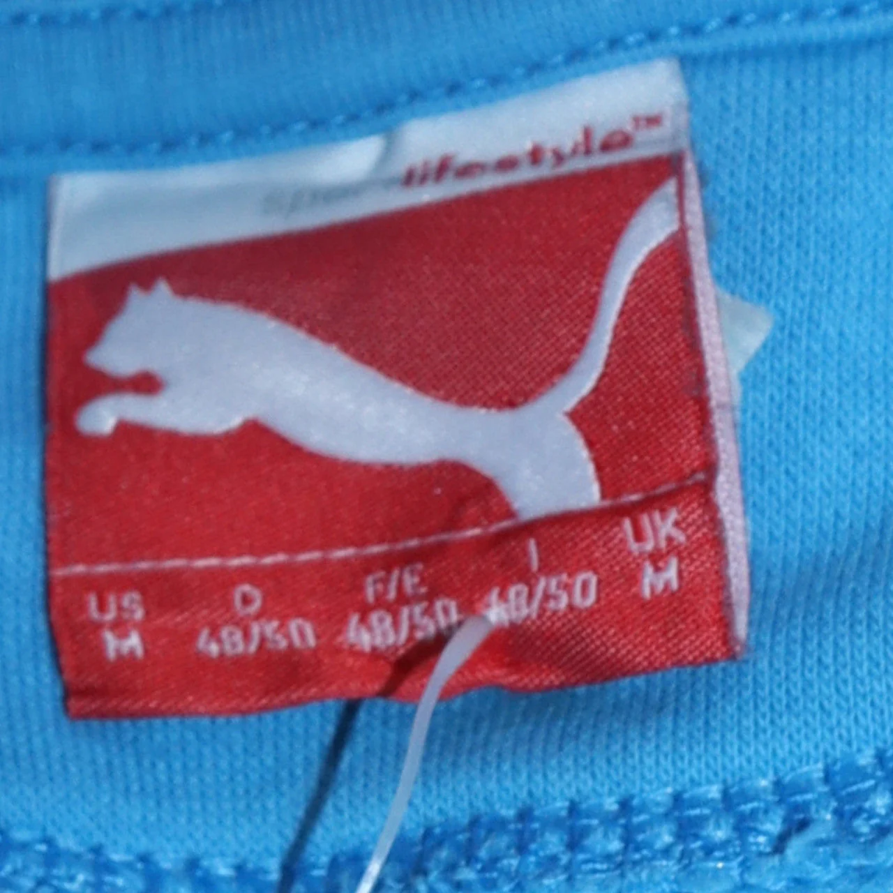 Puma Men's Blue Crew Neck Logo Pullover Sweatshirt M - Image 6