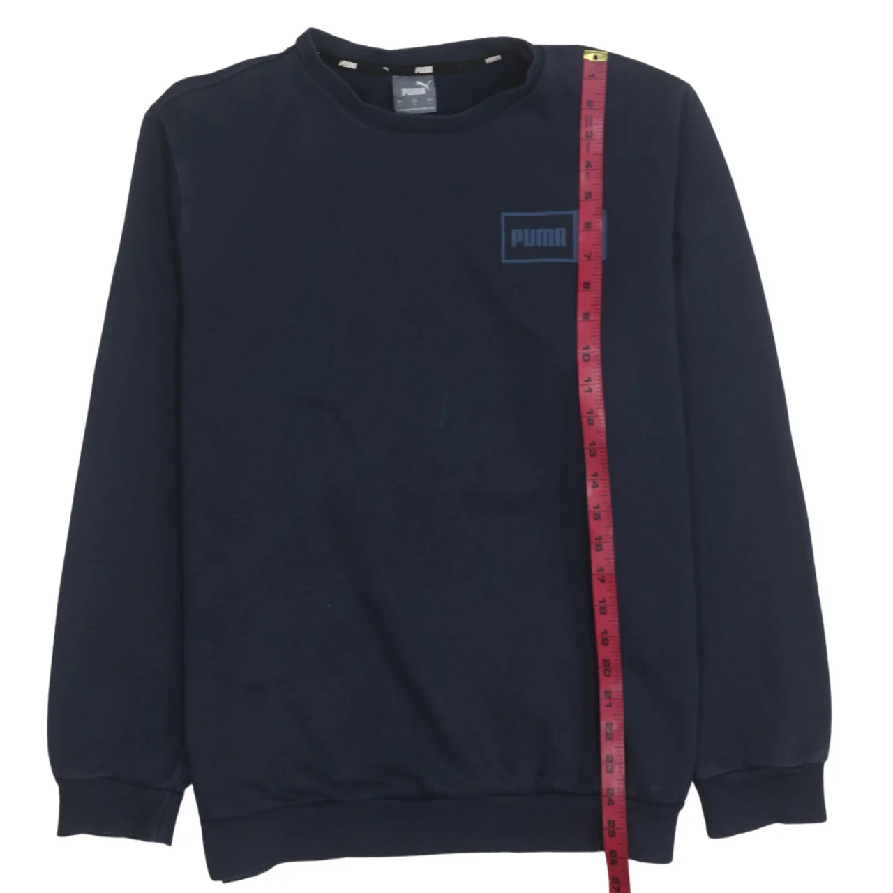 Puma Men's Blue Crew Neck Pullover Sweatshirt Size L - Image 2