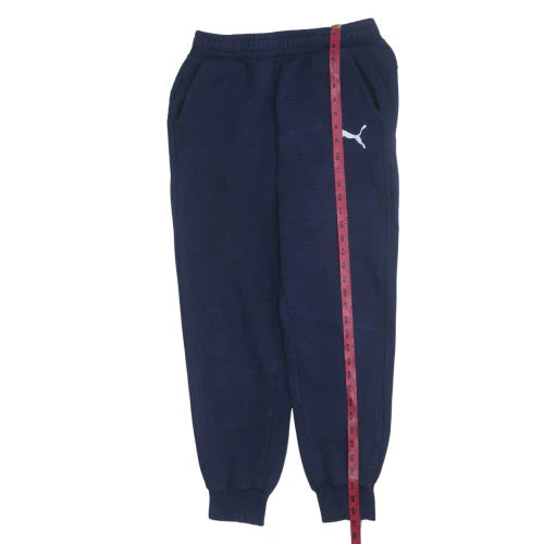 Puma Men's Blue Fleece Jogger Sweatpants M Regular Fit - Image 3