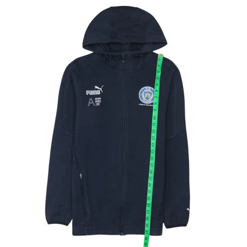 Puma Men's Blue Full Zip Hoodie Fleece Sports Jacket Size M - Image 2