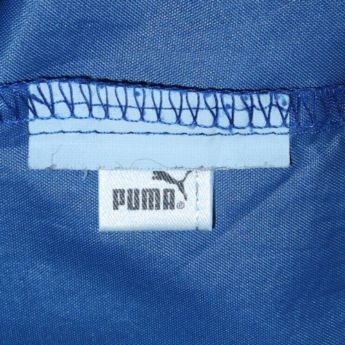 Puma Men's Blue Hooded Windbreaker Jacket Size M - Image 5